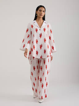 Setara - White Lobster Co-Ord Set