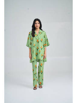 Setara - Grass Green Pastel Breeze Co-Ord Set