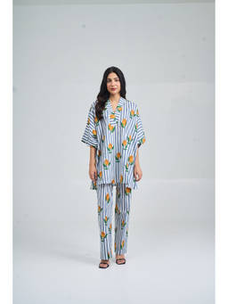 Setara - Grey Pastel Breeze Co-Ord Set