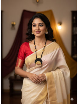 LADDKI - White Pearl Traditional Jewellery Set
