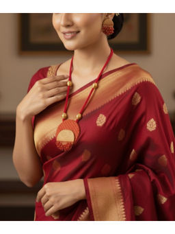 LADDKI - White Pearl Traditional Jewellery Set