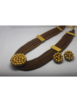 LADDKI - Gold Statement Traditional Jewellery Set