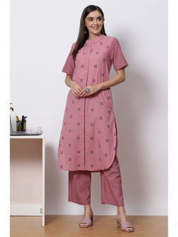 Biba - Pink Clay Straight Fusion Wear (Set of 2)