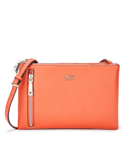 Guess - Brown Solid Sling Bag