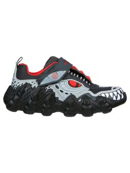 SKECHERS - Boys Skech-O-Saurus Lights-Dino-Tr Charcoal Casual LED Shoes