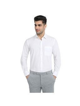 Raymond - Contemporary Fit Solid White Shirt