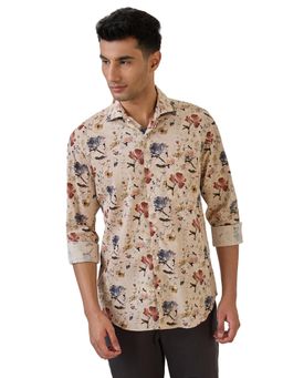 Raymond - Regular Fit Beige Shirt
