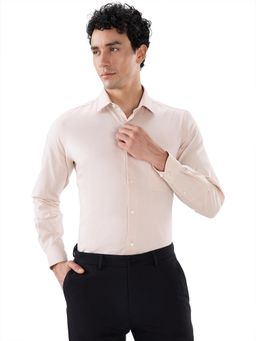 Raymond - Regular Fit Design Dark Fawn Shirt