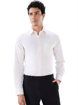 Raymond - Regular Fit Striped Light Fawn Shirt