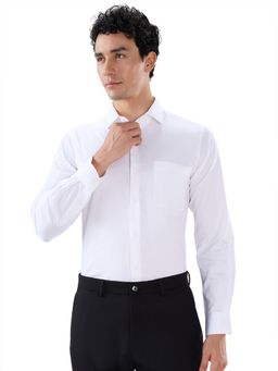 Raymond - Regular Fit Solid White Shirt