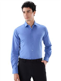Raymond - Regular Fit Medium Blue Shirt