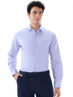 Raymond - Regular Fit Light Purple Shirt