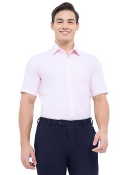 Raymond - Regular Fit Checkered Light Pink Shirt
