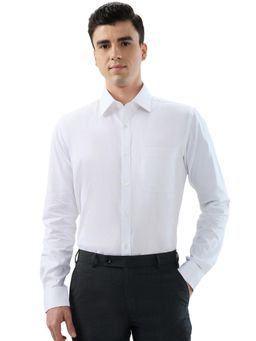 Raymond - Slim Fit Solid White Shirt
