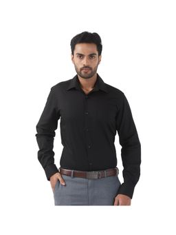 Raymond - Regular Fit Design Black Shirt
