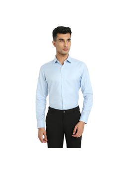 Raymond - Regular Fit Design Medium Blue Shirt