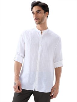 Parx - Slim Fit Solid White Shirt