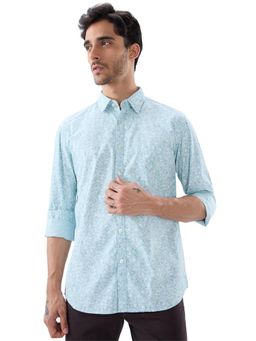 Parx - Slim Fit Medium Blue Shirt