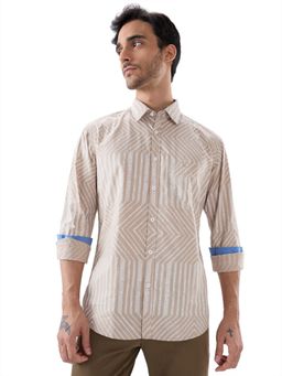 Parx - Slim Fit Beige Shirt