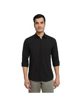 Parx - Black Slim Fit Solid Shirt