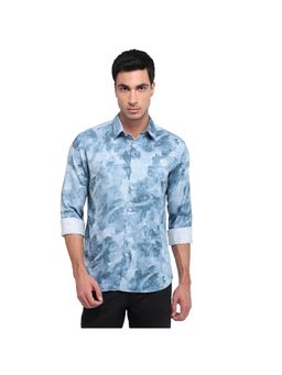 Parx - Slim Fit Medium Blue Shirt