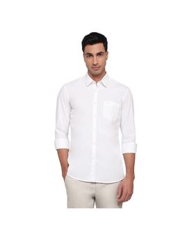 Parx - Slim Fit Solid White Shirt