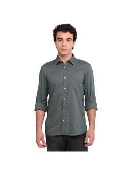 Parx - Slim Fit Dark Green Shirt