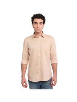 Parx - Slim Fit Medium Beige Shirt