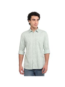 Parx - Slim Fit Medium Green Shirt