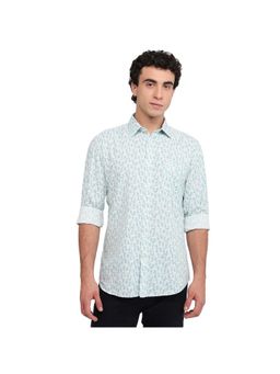 Parx - Slim Fit Medium Green Shirt