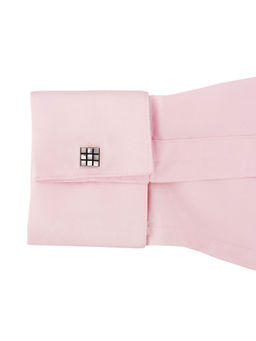 The Tie Hub - Silver Mother of Pearl Square Cufflinks