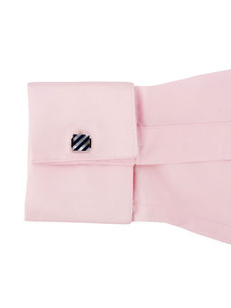 The Tie Hub - Blue & White Mother of Pearl Square Cufflinks