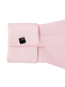 The Tie Hub - Plain Black Square Cufflinks