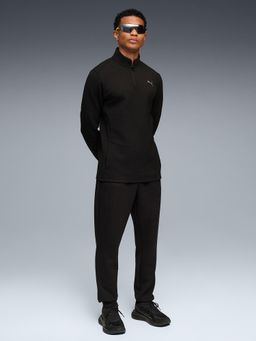 Puma - Black Polyester Solid Sweatshirt