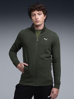Puma - Green Cotton Solid Jacket