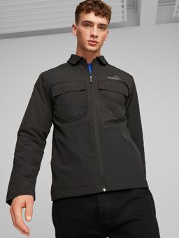 Puma - Black Nylon Solid Jacket