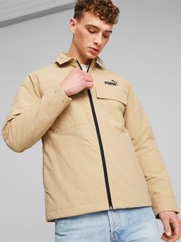 Puma - Beige Nylon Solid Jacket