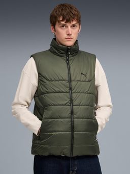 Puma - Green Polyester Solid Puffer Jacket