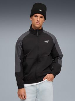 Puma - Black Nylon Solid Jacket