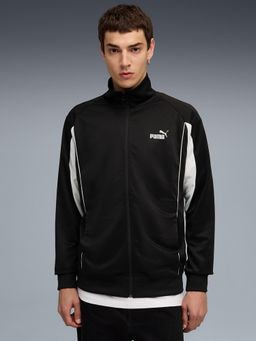 Puma - Black Polyester Solid Jacket