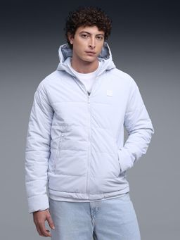 Puma - Grey Polyester Solid Puffer Jacket