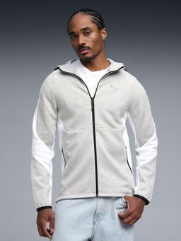 Puma - Grey Cotton Solid Jacket