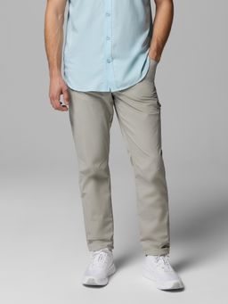 Columbia - Grey Polyester Solid Trouser