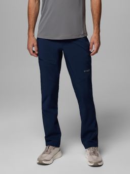 Columbia - Navy Blue Polyester Solid Pant