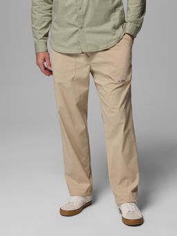 Columbia - Beige Nylon Solid Trouser