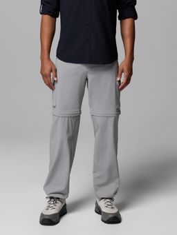 Columbia - Grey Nylon Solid Convertible Pant