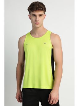 Reebok - Green Polyester Colorblock Tank