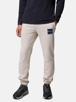 Columbia - Beige Cotton Solid Joggers