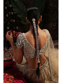 SWABHIMANN - Anyura Gold Kundan Braid Chain