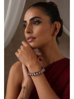 SWABHIMANN - Shilvi Blue Polki Bangle
